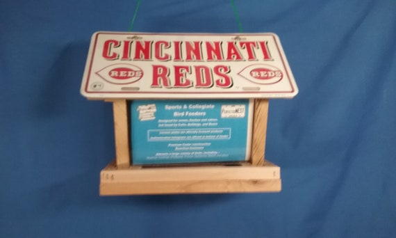 Cincinnati Reds License Plate Bird Feeder 2 Hand Built Etsy