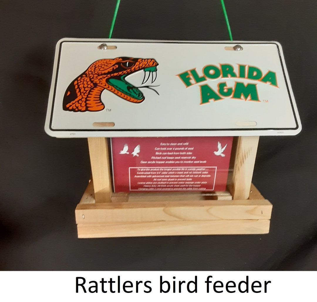 Florida A&M Rattlers License Plate Bird Feeder - Etsy