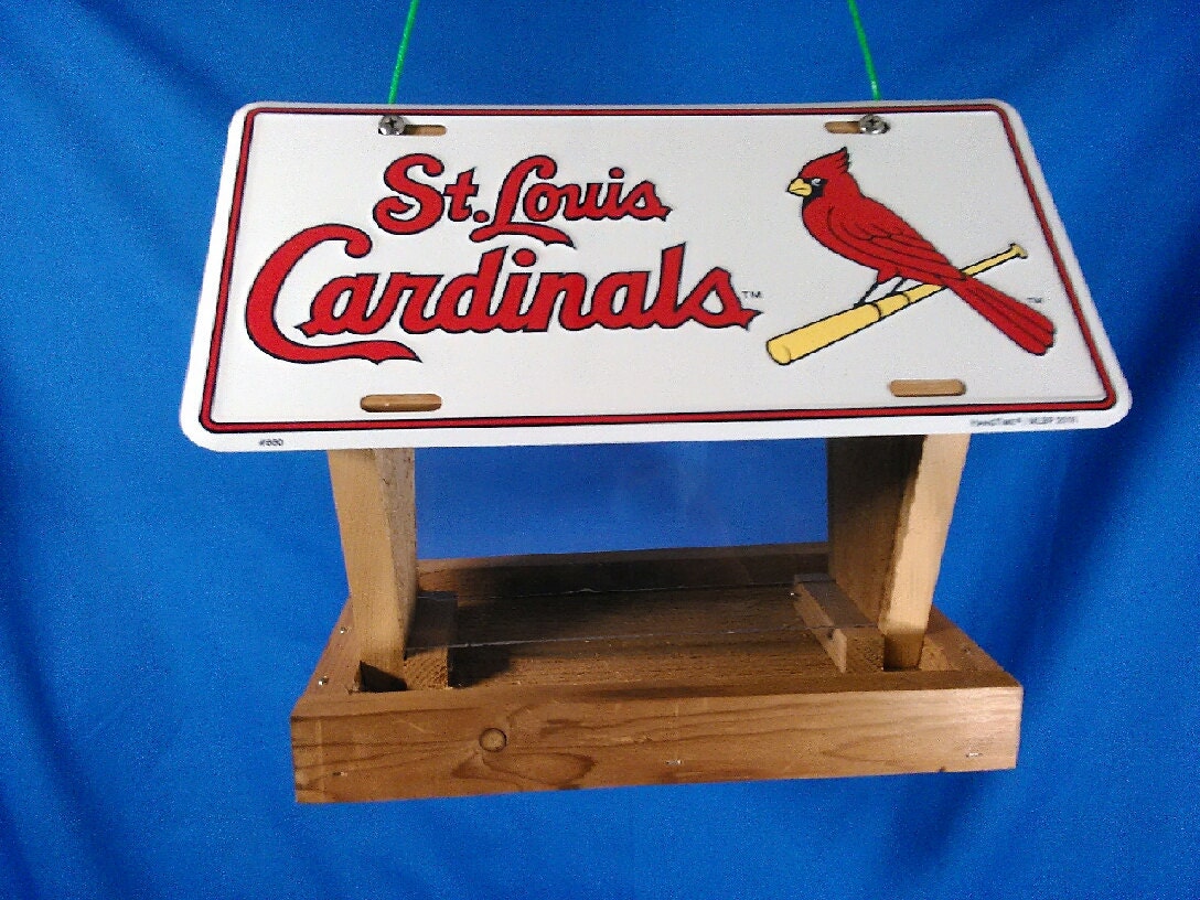 St Louis Cardinals license plate bird feeder WAP-660/2: hand | Etsy