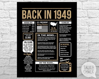 70th birthday ideas etsy