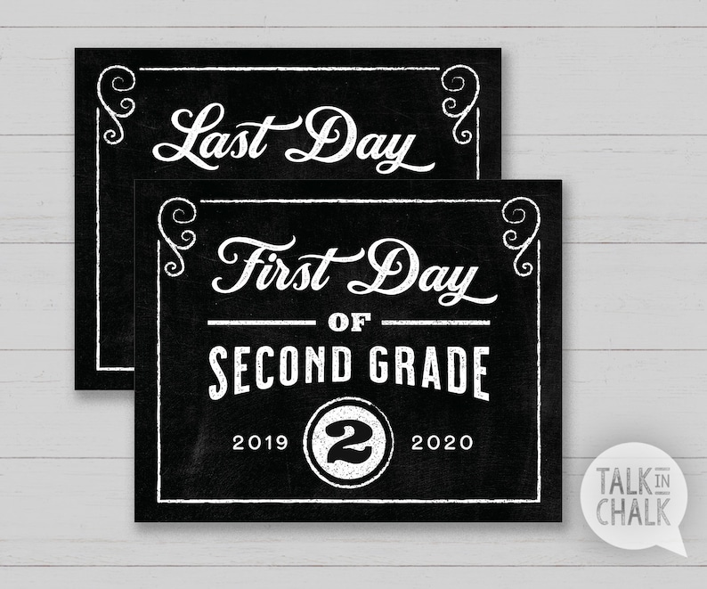 Very first Working day of Minute Quality PRINTABLE Chalkboard Indicator Remaining Working day of 2nd Quality PRINTABLE Photograph Prop Immediate Down load, Do it yourself Printing photo relating to First Day of Second Grade Printable Sign named 1st Working day of Moment Quality PRINTABLE Chalkboard Indication Very last Working day of 2nd Quality PRINTABLE Picture Prop Prompt Obtain, Do it yourself Printing