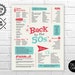 Back to the 50s PRINTABLE Poster 50s Party Decorations | Etsy Canada