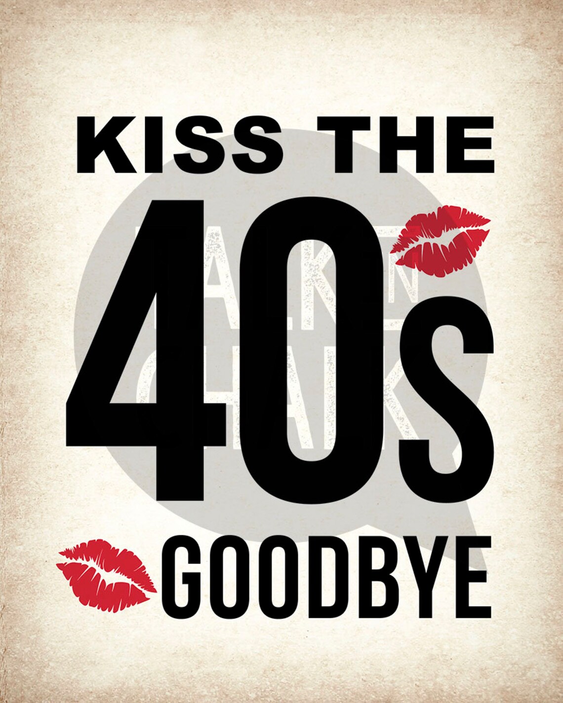 50th Birthday PRINTABLE Sign Pack 50 and Fabulous Kissing | Etsy