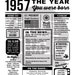 1957 the Year You Were Born PRINTABLE Born in 1957 (Download Now) - Etsy