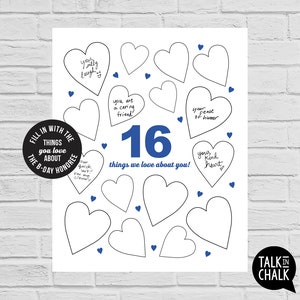 16th Birthday Blue Sign Bundle Last Minute PRINTABLE Birthday Posters, Sign Pack 16th Party Decorations for Boy or Girl Born in 2008 image 9