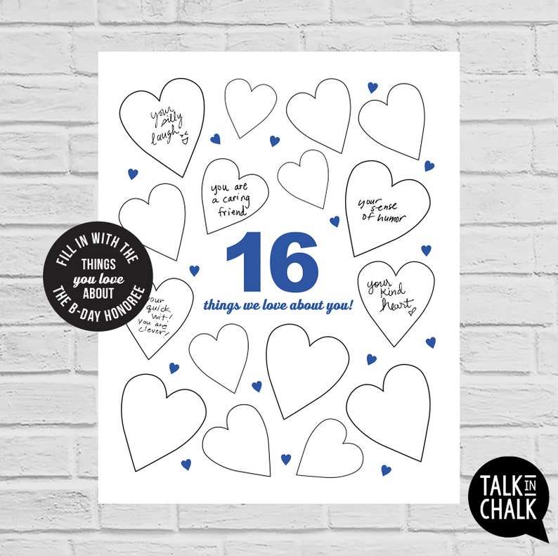 16th Birthday Blue Sign Bundle Last Minute PRINTABLE Birthday Posters, Sign Pack 16th Party Decorations for Boy or Girl Born in 2008 image 9