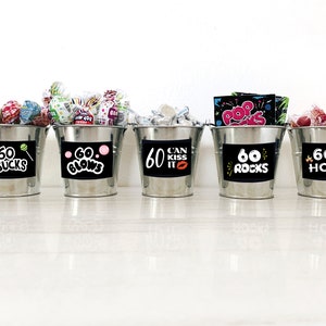60th Birthday PRINTABLE Decorations | 60 Sucks - 60 Blows - 60 Can Kiss It - 60 Rocks - 60 Is Hot | Instant Download DIY Printing