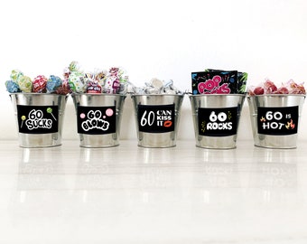 60th Birthday PRINTABLE Decorations | 60 Sucks - 60 Blows - 60 Can Kiss It - 60 Rocks - 60 Is Hot | Instant Download DIY Printing