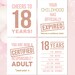 18th Birthday PRINTABLE Posters 18th Birthday Party Decoration Signs ...