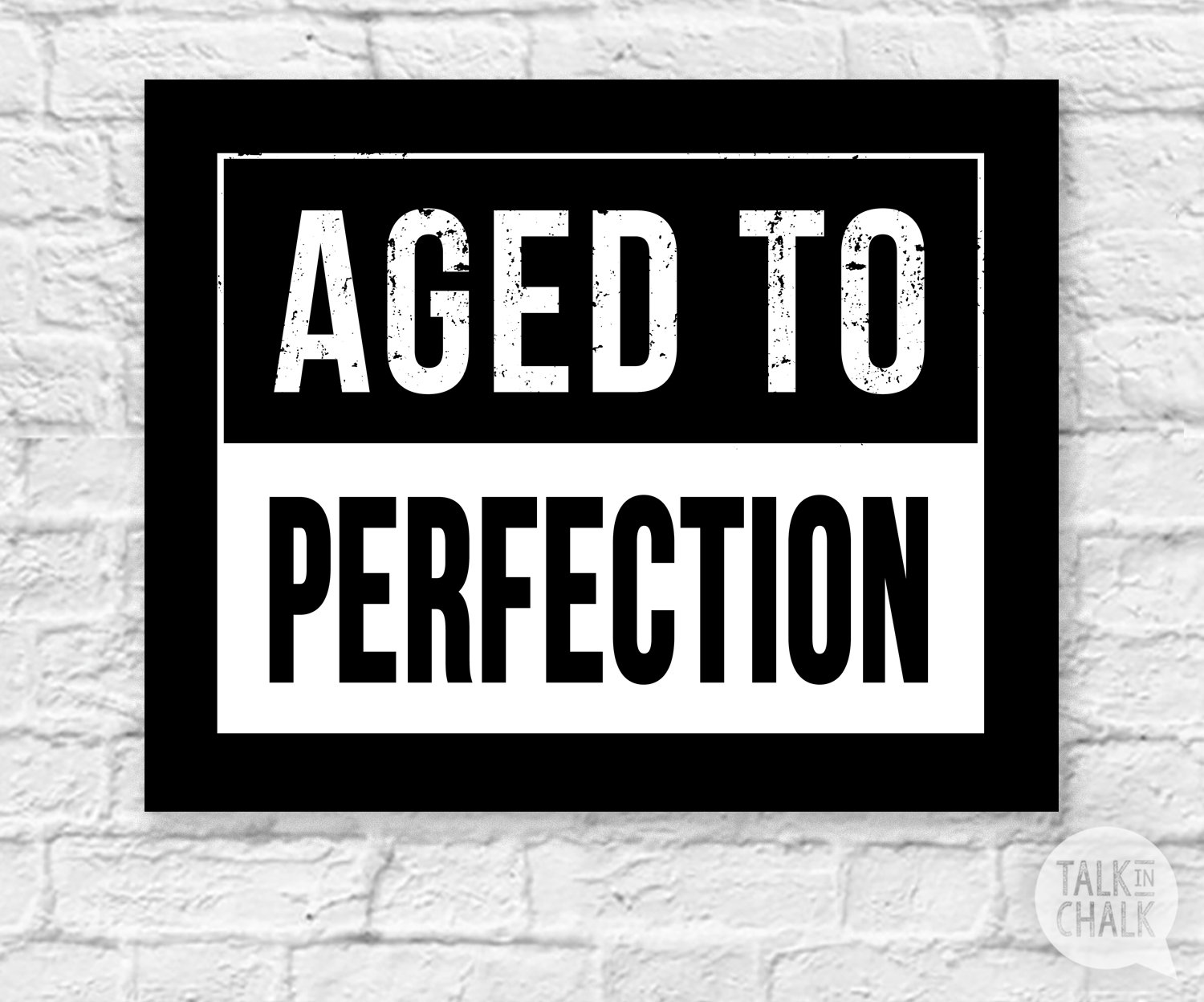 Aged to Perfection PRINTABLE Sign Over the Hill Birthday - Etsy