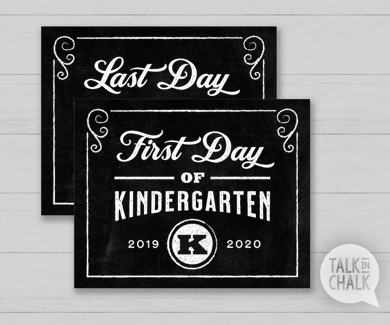 Very first Working day of Kindergarten PRINTABLE Chalkboard Indication Ultimate Working day of Kindergarten PRINTABLE Chalkboard Poster Again in the direction of Higher education graphic regarding Last Day of Kindergarten Printable called Initial Working day of Kindergarten PRINTABLE Chalkboard Signal Past Working day of Kindergarten PRINTABLE Chalkboard Poster Again towards Faculty