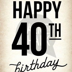 40th Birthday PRINTABLE Sign Pack, 40 and Fabulous, Kissing the 30's ...