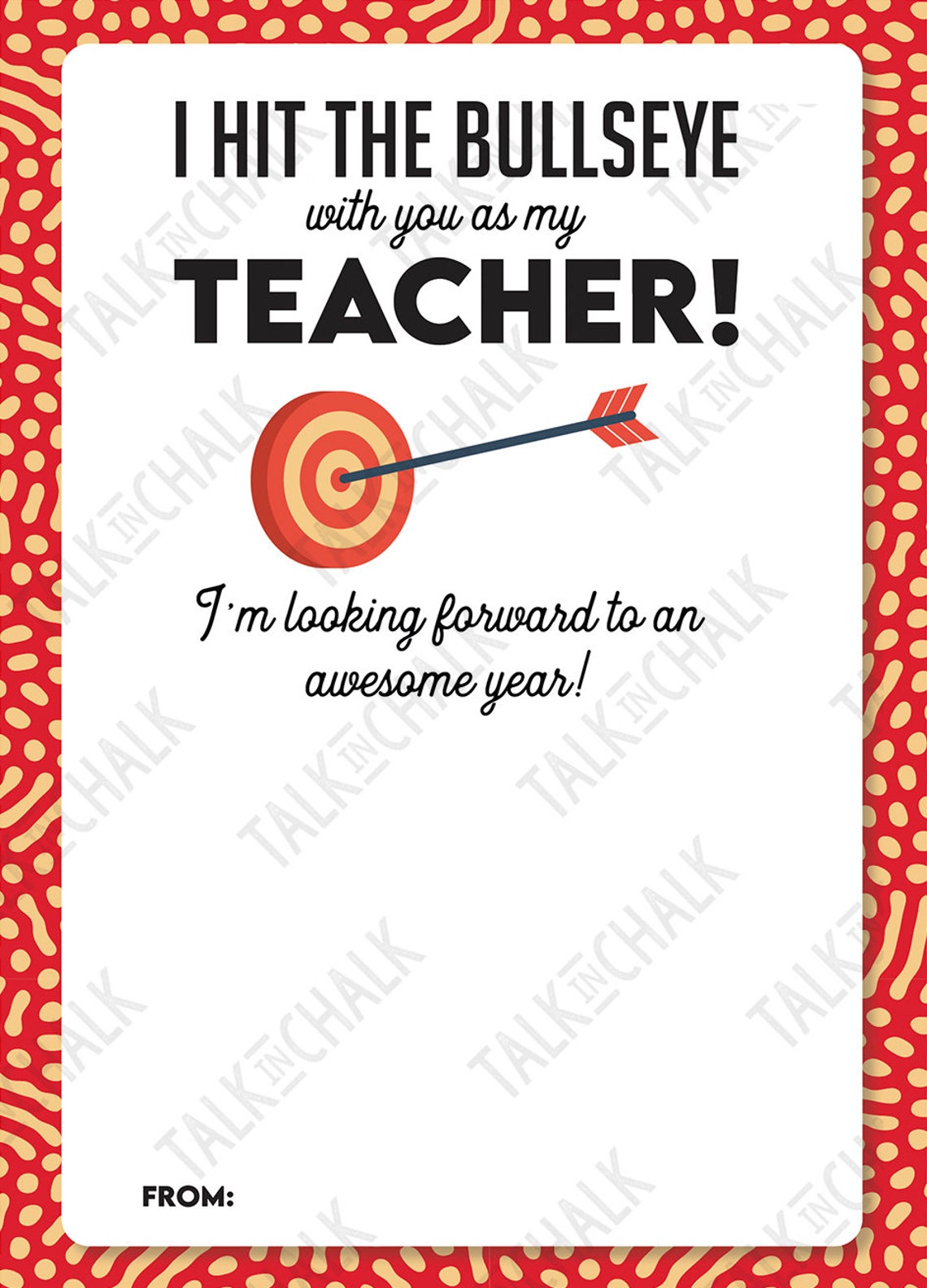 PRINTABLE Target Gift Card Holder for Teachers Last Minute