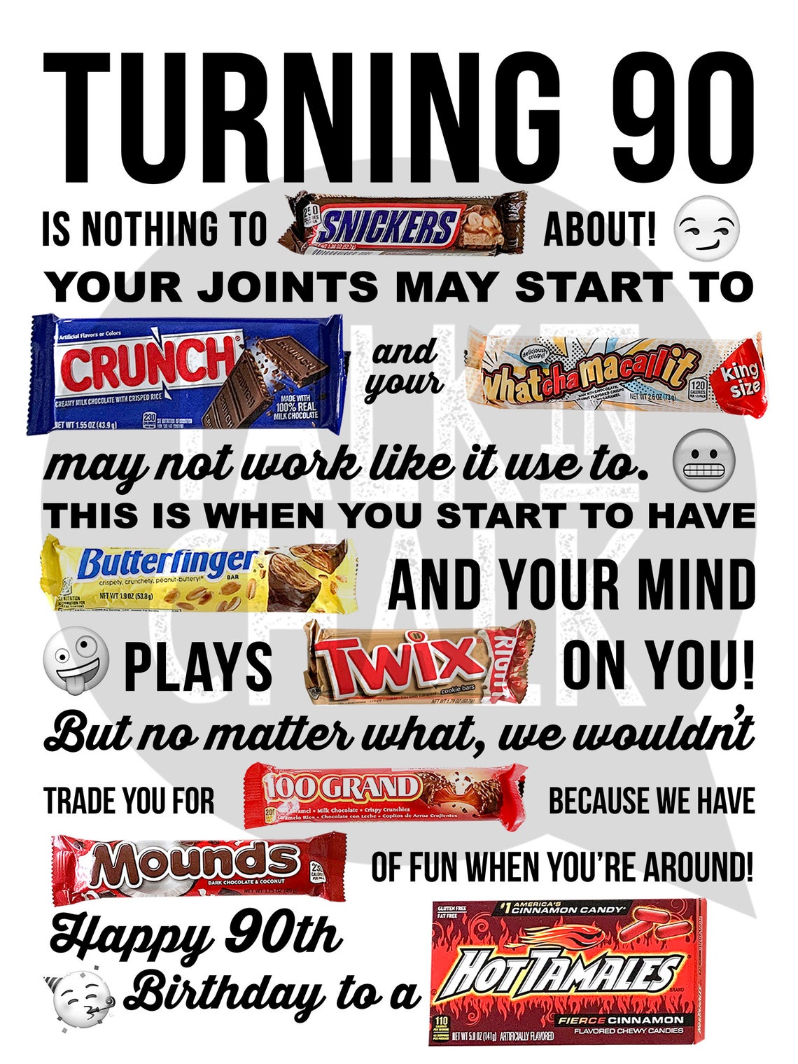 90th Birthday PRINTABLE Candy Poster Birthday Candy Sign Etsy 90th-birthday-printable-candy-poster-birthday-candy-sign-etsy