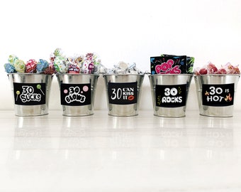 30th Birthday PRINTABLE Decorations | 30 Sucks - 30 Blows - 30 Can Kiss It - 30 Rocks - 30 Is Hot | Instant Download DIY Printing