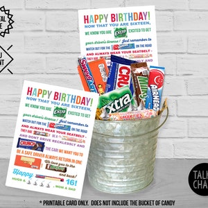 Novel Concept Designs - M&M's - Birthday Party - Thank You Card
