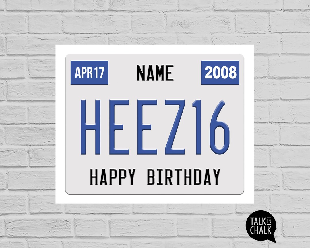 Personalized 16th Birthday PRINTABLE for Him 16th Birthday PRINTABLE ...