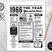 Back in 1969 Newspaper Poster PRINTABLE 1969 PRINTABLE Birthday Sign ...
