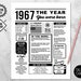 Back in 1961 Rose Gold PRINTABLE Poster 1961 Birthday PRINTABLE Sign ...