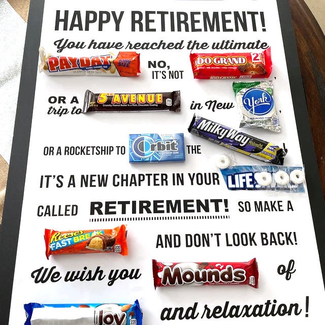 PRINTABLE Retirement Candy Bar Poster PRINTABLE Candy Gram Atelier printable-retirement-candy-bar-poster-printable-candy-gram-atelier