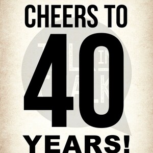 40th Birthday PRINTABLE Signs 40th Birthday DIGITAL Posters - Etsy Canada