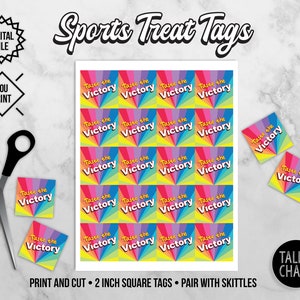 PRINTABLE Skittles Candy Tags Sport Treat Tags Good Luck Game Day Taste ...