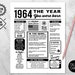 1969 the Year You Were Born PRINTABLE Birthday Party Decoration 1969 ...