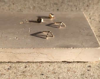 VERO Studs / Gold earrings / Chevron Earrings / Everyday Earrings/ Minimalist Earrings / Dainty Earrings, Sustainable Jewelry.