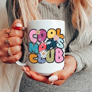 Cool Moms Club Mug, Mug for Mom, Mother's Day Coffee Mug, Mom Est 2023, Mothers Day Gift for New Mom Gift, Baby Shower Gift, Pregnancy Gift image 1