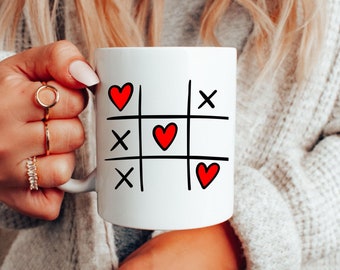 Valentine's XOXO Conversation Hearts Mug, Valentines Day Coffee Mug, 15 oz Mug, Pink Hearts Coffee Mug, Valentines Kitchen, Gift for Her