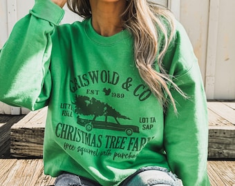 Retro Griswold Christmas Tree Sweatshirt, Funny You Serious Clark Crewneck Funny Xmas Family Gift Holiday Spirit Shirt Little Full Lotta Sap