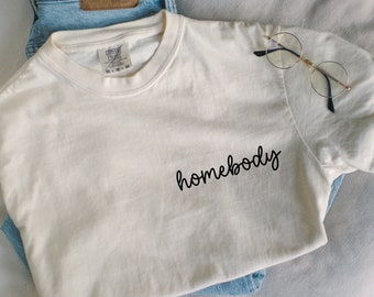 Comfort Colors® Homebody Shirt, Homebody TShirt, Introvert Gift, Cute Cozy Sweatshirt, Graphic Shirt, Gift for Her, Trendy Retro, Birthday
