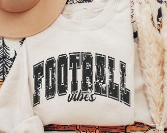 Football Vibes Sweatshirt, Game Day Shirt, Sport Mom Shirt,Football Graphic Tee,Baseball Game Day Shirt,Football Lover Gift, Football Season