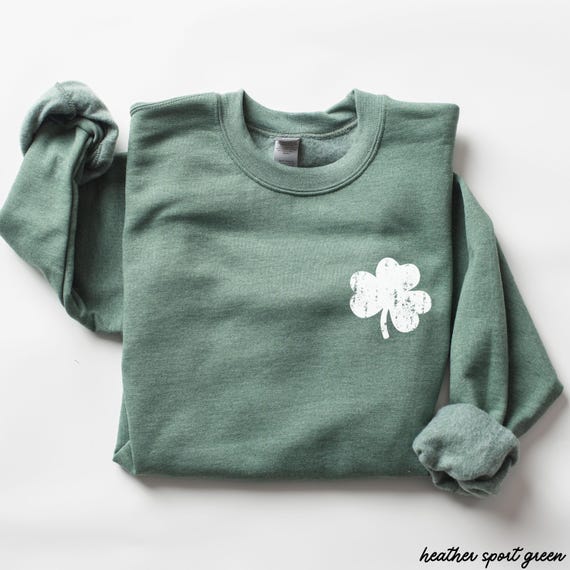 St. Patrick's Day Shamrock Sweatshirt, Irish Shamrock Sweatshirt, Saint Patricks Day Sweatshirt Women, St Patricks Hoodie, St Paddys Sweater