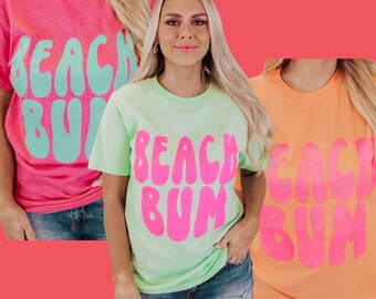 Beachbum Beach Bum Shirt Family Vacation Summer T Shirt Beach Tee Ocean Oversized Tshirt Vacation Shirt Beach Trip Women's Graphic Tees