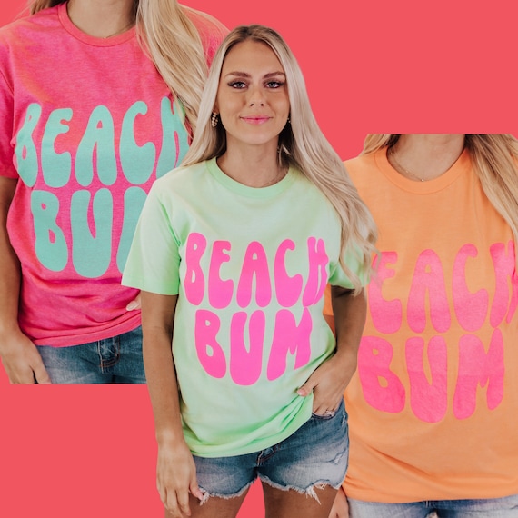 Beachbum Beach Bum Shirt Family Vacation Summer T Shirt Beach Tee Ocean Oversized Tshirt Vacation Shirt Beach Trip Women's Graphic Tees