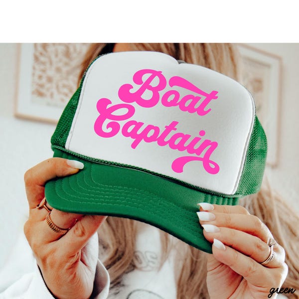Boat Captain Lake Time Hat, Lake Life Trucker Hat, Day Drinking Weather trucker hat, neon trucker hat, lake hat, Motor Boatin, Birthday Gift
