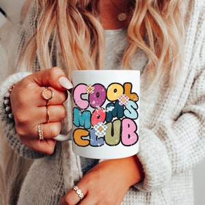 Cool Moms Club Mug, Mug for Mom, Mother's Day Coffee Mug, Mom Est 2023, Mothers Day Gift for New Mom Gift, Baby Shower Gift, Pregnancy Gift image 2