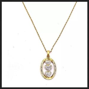 The Danbury Mint Diamond I Love You Personalized Pendant Necklace