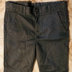 Pantaloni da abito grigi vintage Chaps School Uniform unisex taglia 20 1999