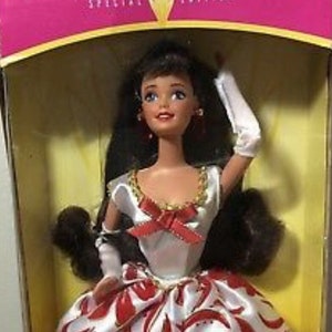 Evening Flame Brunette Barbie Doll 1995 Mattel #15533 Special Edition NIB NRFB