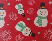 Snowman Christmas Bandana Red Skull Cap Du Doo Rag Cancer Scarf Cat Dog New