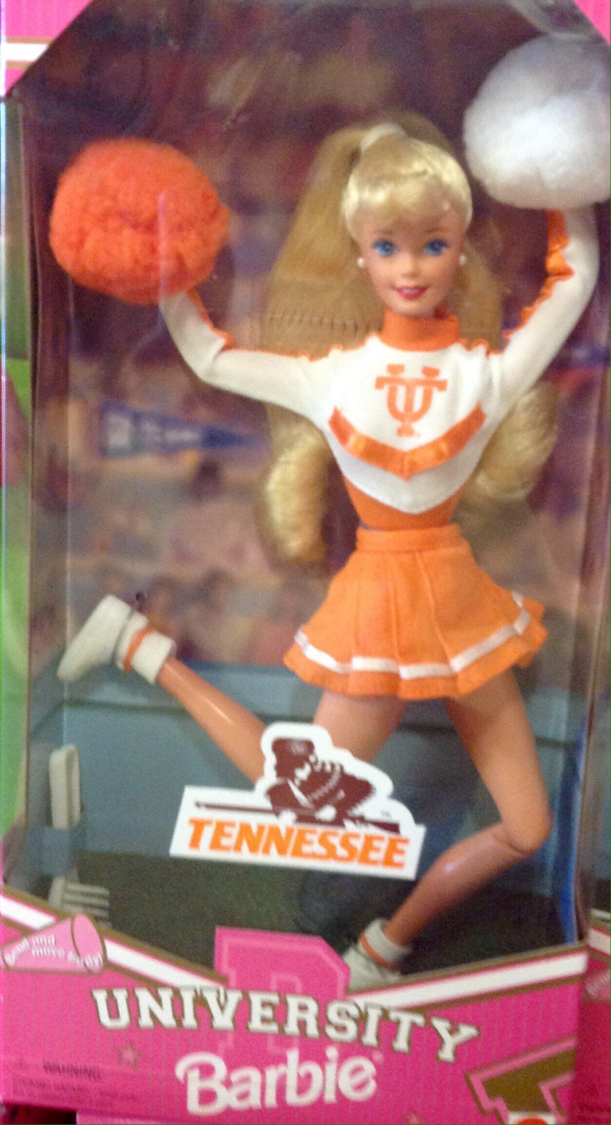 University Barbie Tennessee Cheerleader Doll