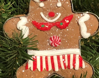 Holiday Time Christmas Ornament Gingerbread Man Cookie