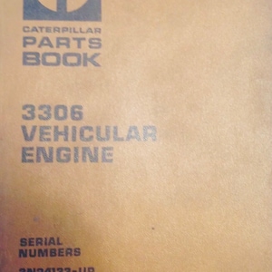 Caterpillar 3306 Parts Book Vehicular Cat Engine Manual Serial 3N24133-Up
