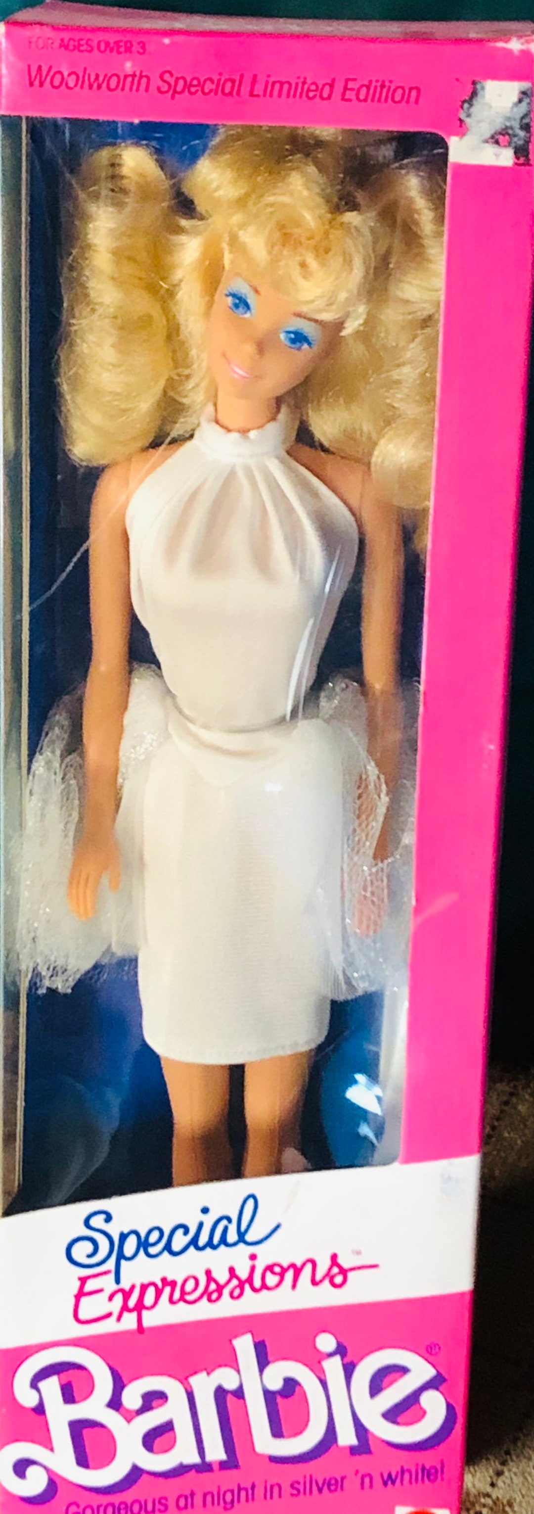 Barbie Woolworth Stores Special Expressions 1991 Mattel Blue Dress