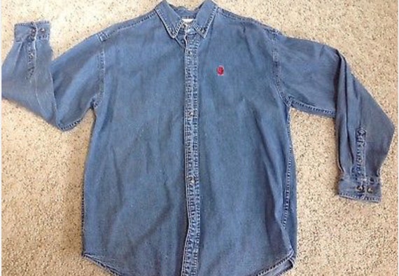 mickey mouse denim shirt
