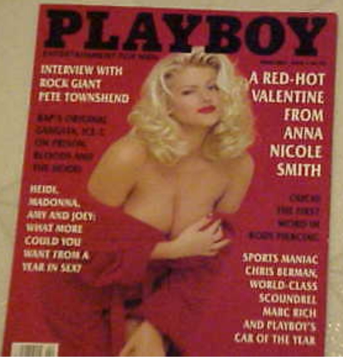 Playboy Magazine Complete Magazine Sexy Anna Nicole Smith photo