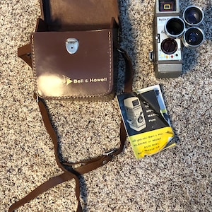 Bell and Howell 8mm Two Fifty Two Movie Camera and Case Vintage