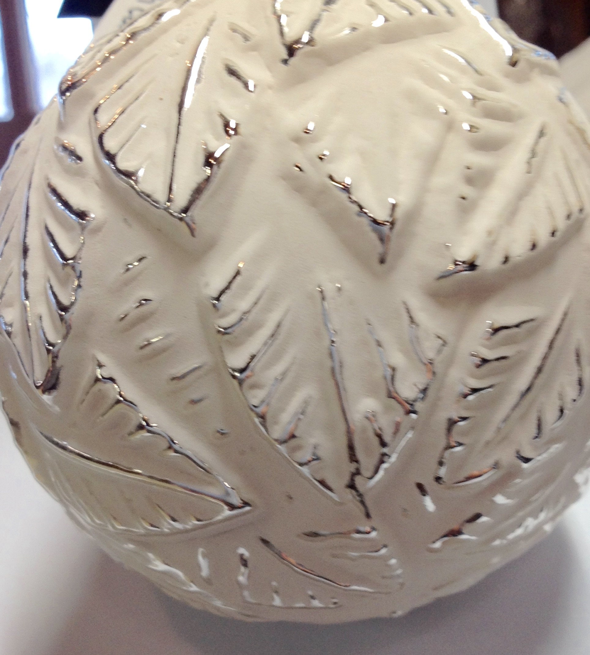 Robert Stanley Christmas Ornament Glass White Ball Silver Etsy